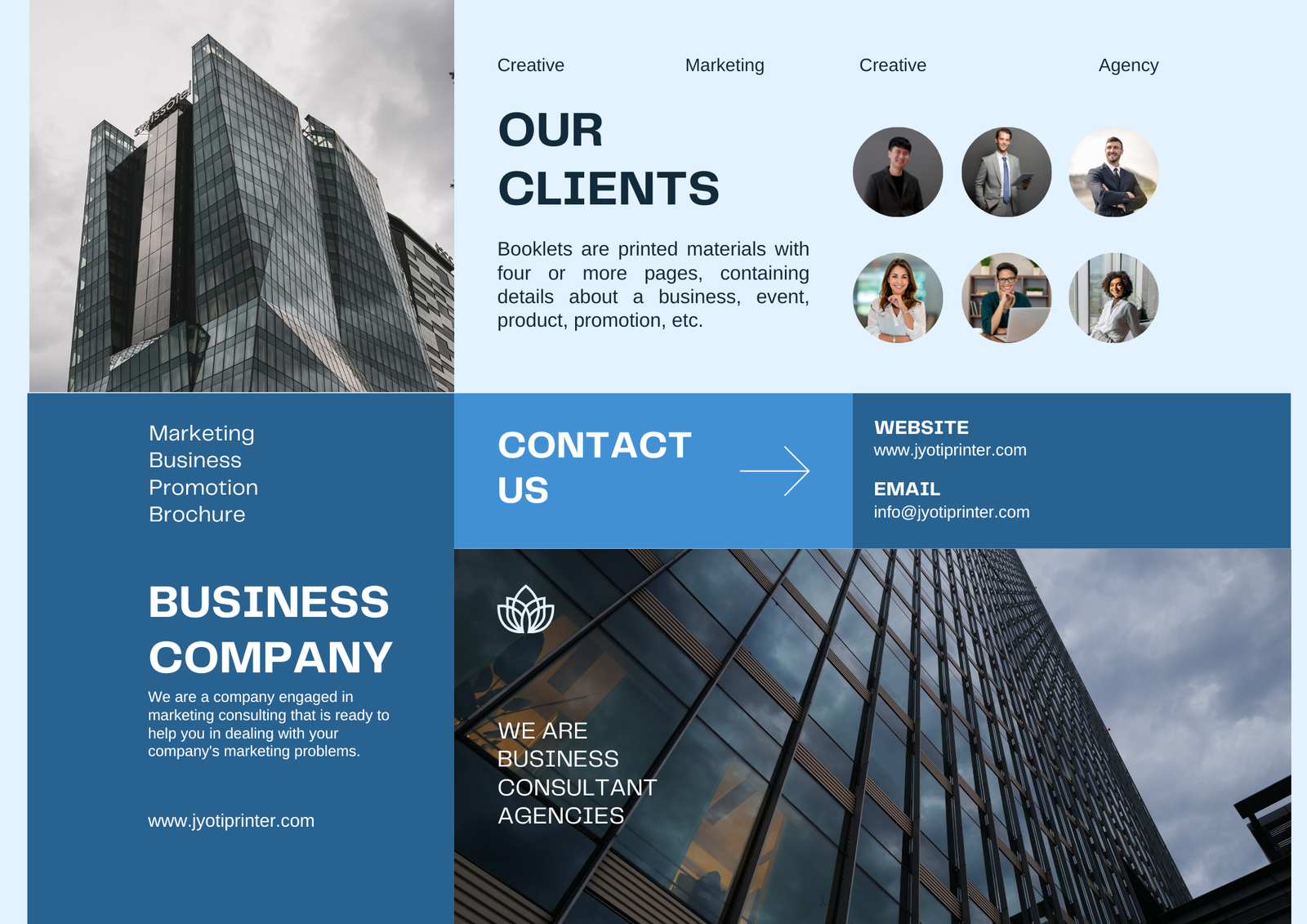 Brochure design and printing services